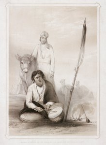 Fakeer adjunto a la suite del Gobernador General en el campamento, 1844