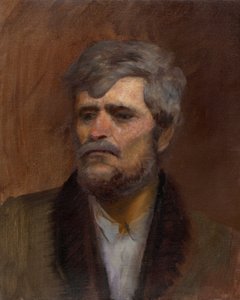 Estudio de Cabeza de un Hombre de Laszlo Mednyanszky