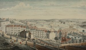 Vista de Granby Hill, Clifton, desde el oeste (acuarela sobre papel) de Lt.Col.William Booth