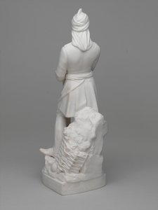 Estatuilla de loza de Parian del Teniente (luego Mayor) William Hodson de Ltd Mintons