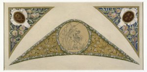 Boceto para la Escalera del Festival del Ayuntamiento de París: Escorpión, ca. 1888 -1898 (óleo) de Luc Oliver Merson