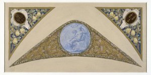 Boceto para la Escalera festiva del Ayuntamiento de París: Virgen, entre 1888 y 1898 (óleo) de Luc Oliver Merson