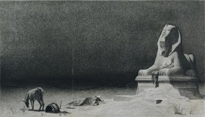 The Rest on the Flight into Egypt (recto) de Luc Olivier Merson