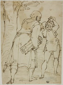 Abraham e Isaac de Luca Cambiaso