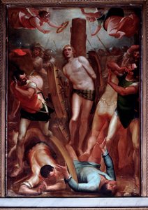Martirio de San Jorge en la rueda dentada de Luca Cambiaso
