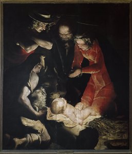 La Adoración de los Pastores o La Natividad de Luca Cambiaso