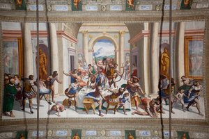 La historia de Ulises (el regreso), techo del Salone Cambiaso de Luca Cambiaso
