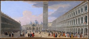 Plaza de San Marcos, Venecia de Luca Carlevarijs