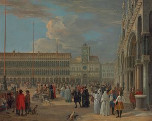 Vista de la Plaza de San Marcos con la Torre dell