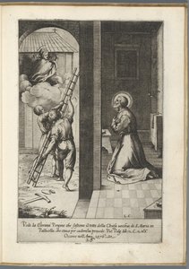 Filippo Neri ve a María llevando el techo de Santa María en Vallicella
Vida de San Felipe Neri (título de la serie)