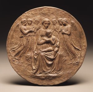 Madonna y el Niño con seis ángeles, c.1860