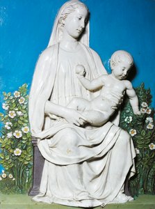 Madonna del Jardín de Rosas, c.1450-55 de Luca Della Robbia