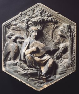 Música (Orfeo) de Luca Della Robbia