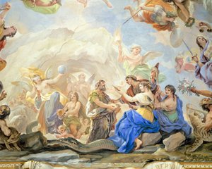 Nacimiento del Hombre (detalle) de Luca Giordano