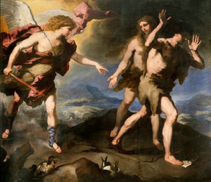Expulsión del Paraíso, segunda mitad del siglo XVII de Luca Giordano