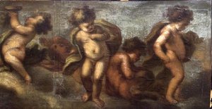 Putti jugando (detalle derecho)