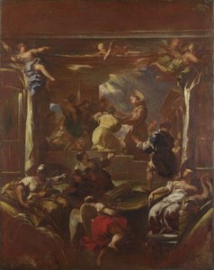 San Antonio de Padua restaura el pie de un hombre de Luca Giordano