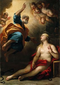 San Pedro curando a Santa Águeda de Luca Giordano