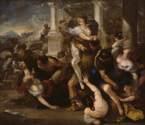 El rapto de las sabinas de Luca Giordano