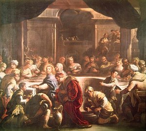 La fiesta de bodas en Caná de Luca Giordano