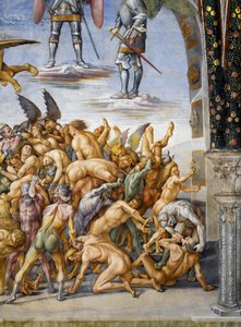 Condenados en el infierno, del ciclo de frescos del Juicio Final de Luca Signorelli