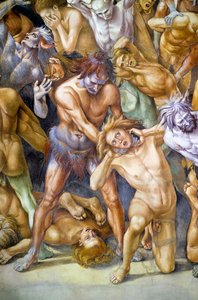 Condenados en el infierno, del ciclo de frescos del Juicio Final