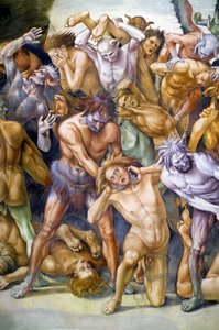Condenados en el infierno, del ciclo de frescos del Juicio Final