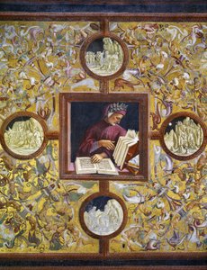 Dante Alighieri, retrato del ciclo de Personas Ilustres