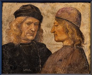 Retrato de Luca Signorelli y del chambelán Niccolò d
