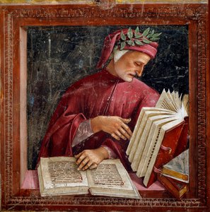Representación del poeta italiano Dante Alighieri