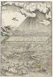 El diluvio y el arca de Noé de Lucas Cranach