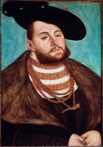 Retrato de Juan Federico II el Magnánimo, elector de Sajonia de Lucas Cranach