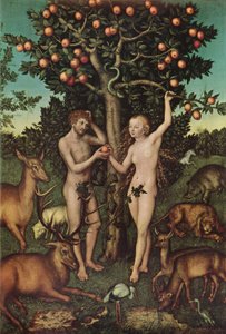 Adán y Eva de Lucas Cranach the Elder