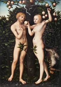 Adán y Eva de Lucas Cranach the Elder