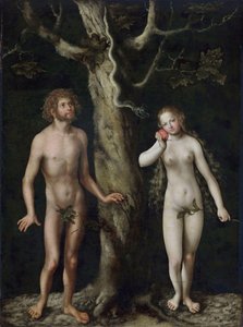 Adán y Eva de Lucas Cranach the Elder