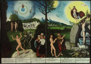 Condenación y Redención. Ley y Gracia de Lucas Cranach the Elder