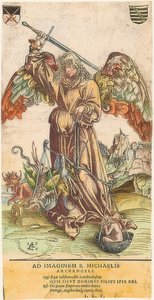 San Miguel como pesador de almas de Lucas Cranach the Elder