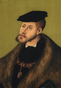 Alemán: Bildnis Kaiser Karls V. Retrato del emperador Carlos V