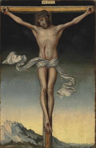 Alemán: Christus am Kreuz Cristo en la Cruz de Lucas Cranach the Elder