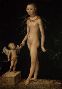 Alemán: Venus und Amor Venus and Cupid de Lucas Cranach the Elder