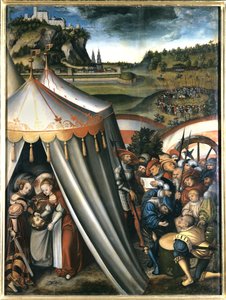 Judith en la tienda de Holofernes de Lucas Cranach the Elder
