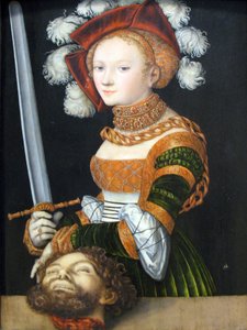 Judith con la cabeza de Holofernes de Lucas Cranach the Elder