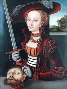 Judith con la cabeza de Holofernes de Lucas Cranach the Elder