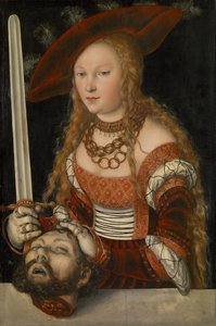 Judith con la cabeza de Holofernes, c.1530 de Lucas Cranach the Elder