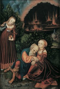 Lot y sus hijas de Lucas Cranach the Elder