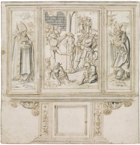 Boceto de altar de Lucas Cranach de Lucas Cranach the Elder