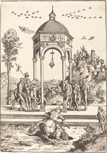 Marco Curcio Sumergiéndose en el Abismo de Lucas Cranach the Elder