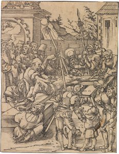 Martirio de San Bartolomé. De la serie Martirio de los Doce Apóstoles, c. 1520 de Lucas Cranach the Elder