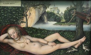 Ninfa en la fuente de Lucas Cranach the Elder