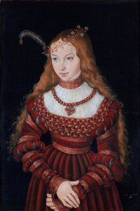Retrato de la princesa Sibila de Cleve de Lucas Cranach the Elder